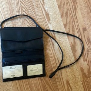 Fossil cross body clutch